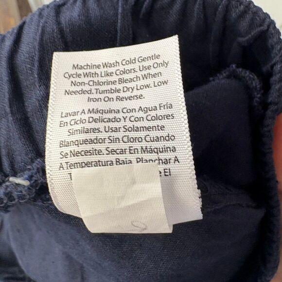 Needle & Cloth‎ Navy Linen Blend Button Down Shirt And Jogger Set Size XS - Picture 8 of 8